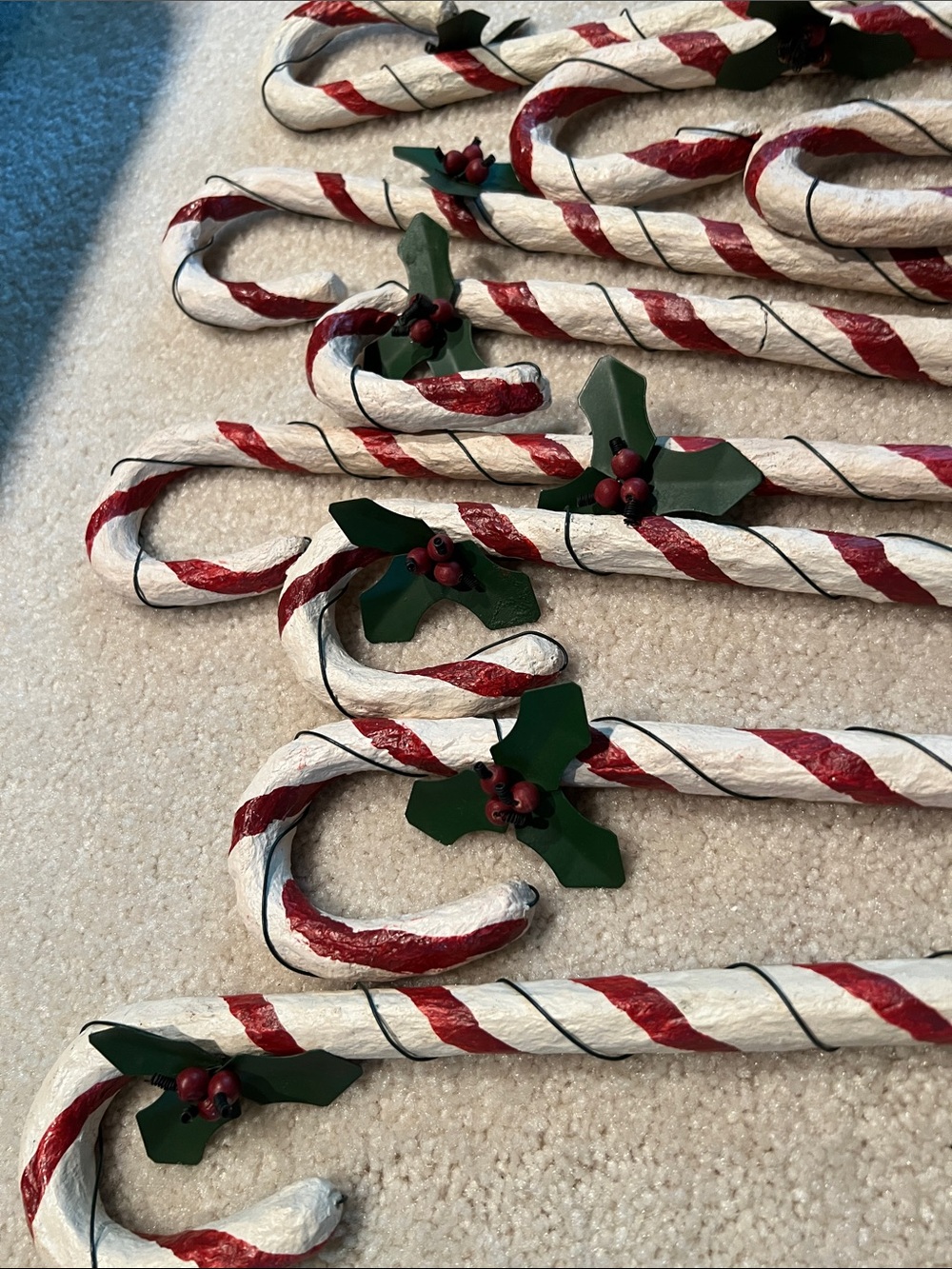 Bundle of 9 Large Rustic Candy Canes - Picture 3 of 5